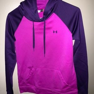 Under Armour purple hooded sweatshirt